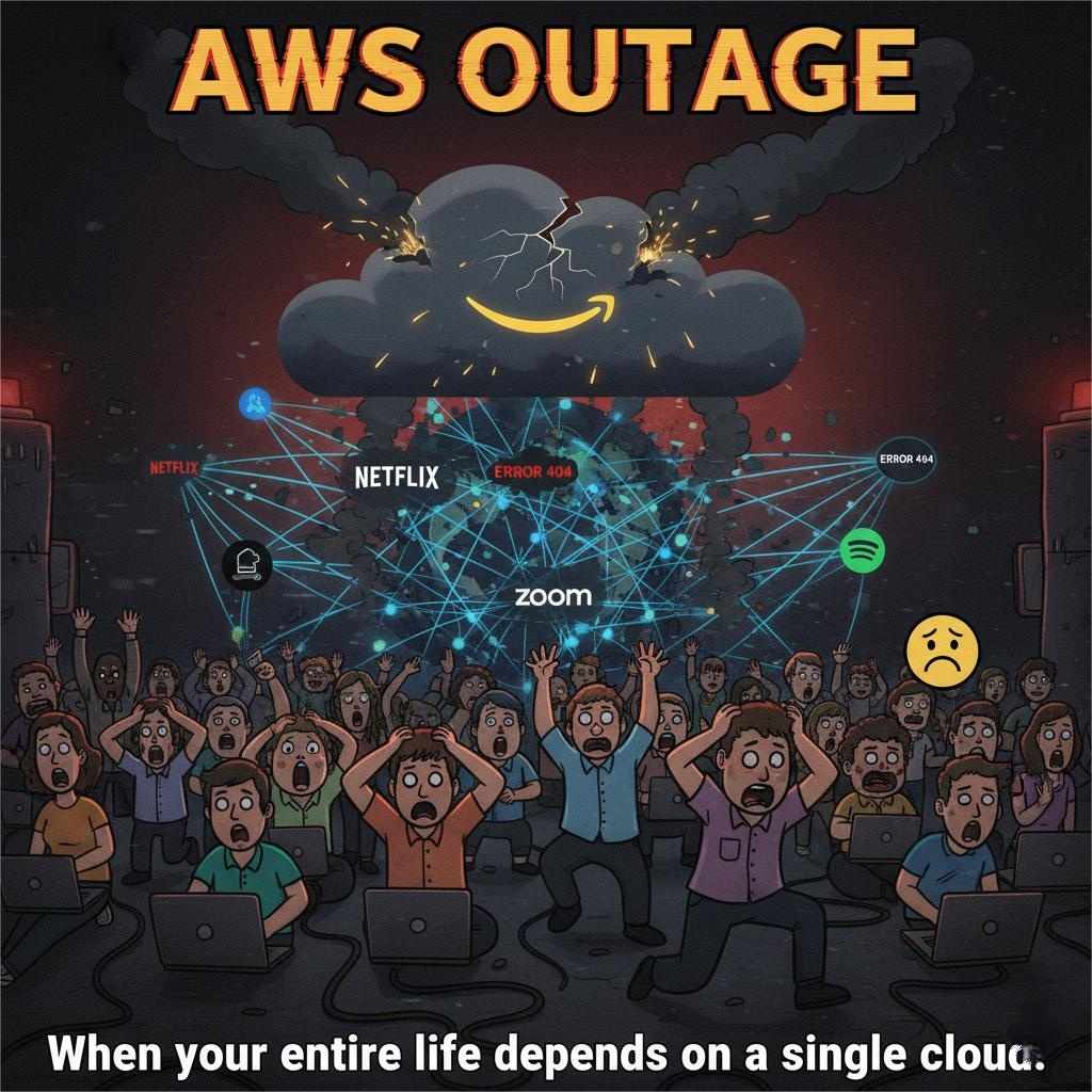 AWS Outage Meme example 1