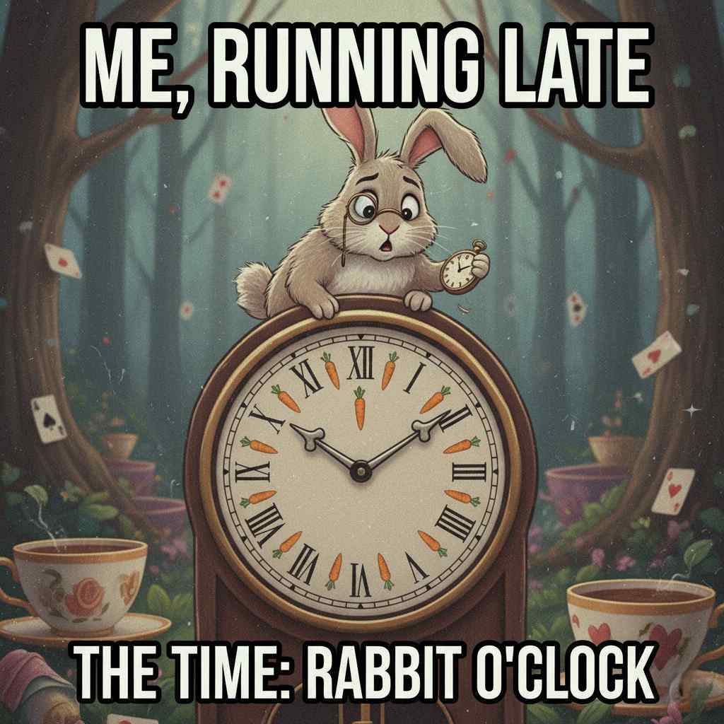 Rabbit Clock Meme cover