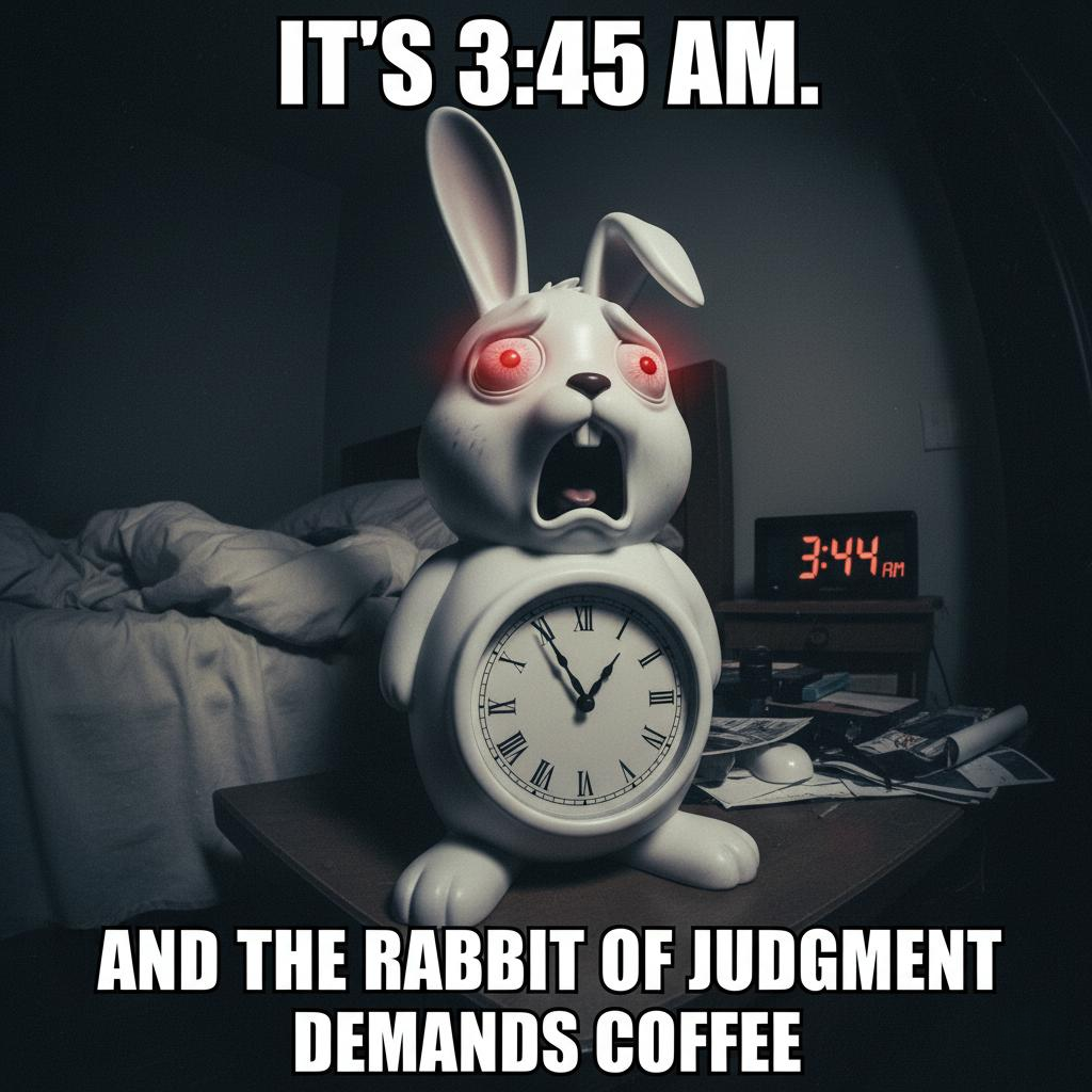 Generated Rabbit Clock meme